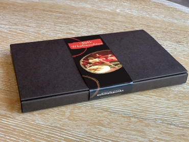 Gutschein Box inclusive einer Tafelschokolade